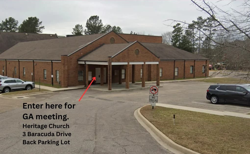 Heritage Church entrance, Hattiesburg